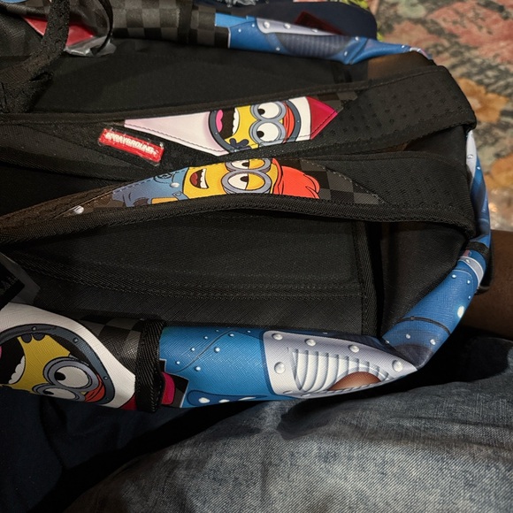 Sprayground Minions Backpack - Blue, Red, and Yellow - Picture 4 of 4